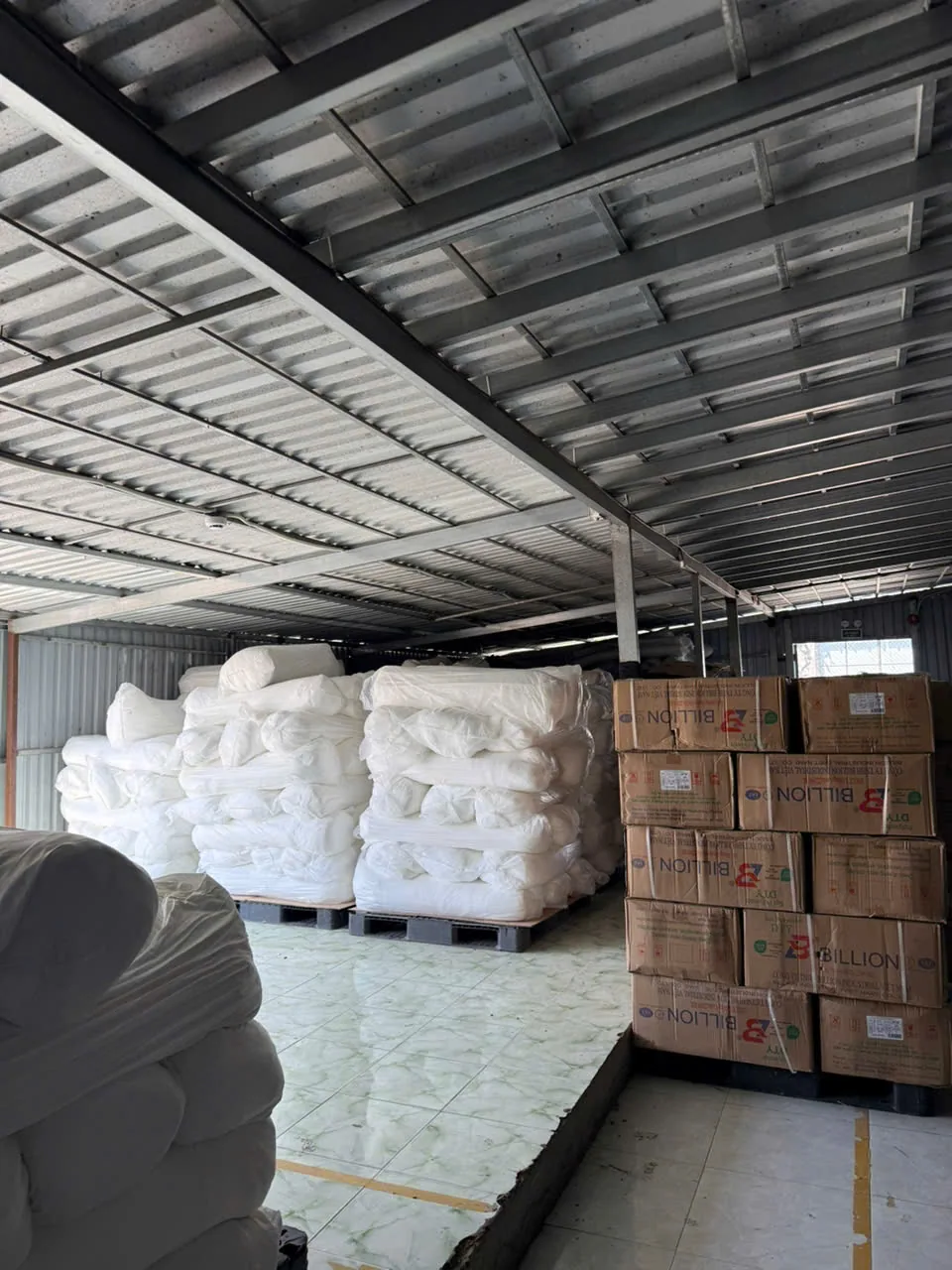 Kho sợi và vải mộc tại An Phát