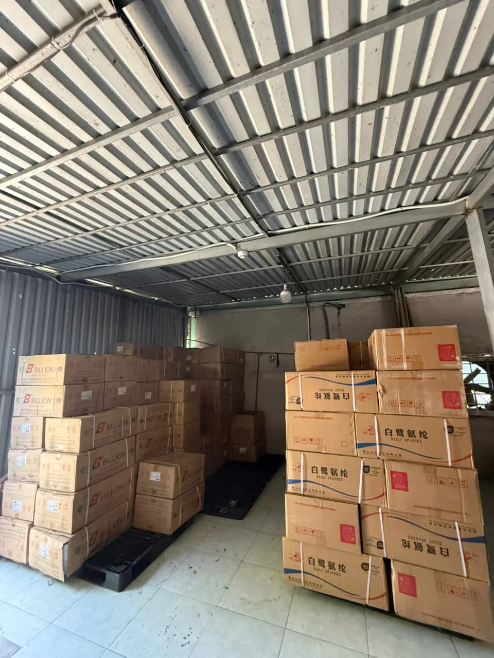 Kho sợi sản xuất vải thun An Phát